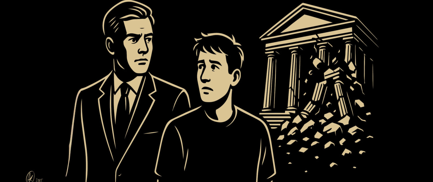 Zwischen Anwalt und Gericht: der Moment, in dem Hoffnung kippt.